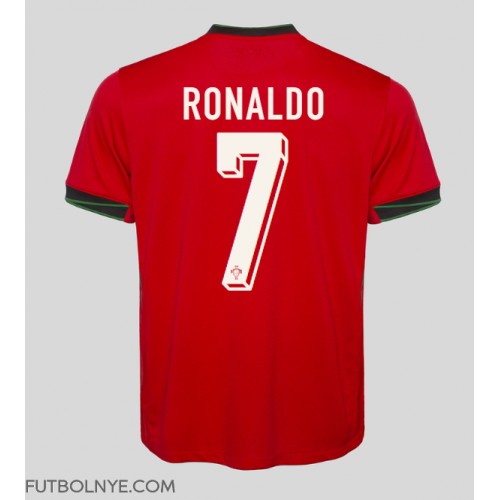 Camiseta Portugal Cristiano Ronaldo #7 Primera Equipación Eurocopa 2024 manga corta